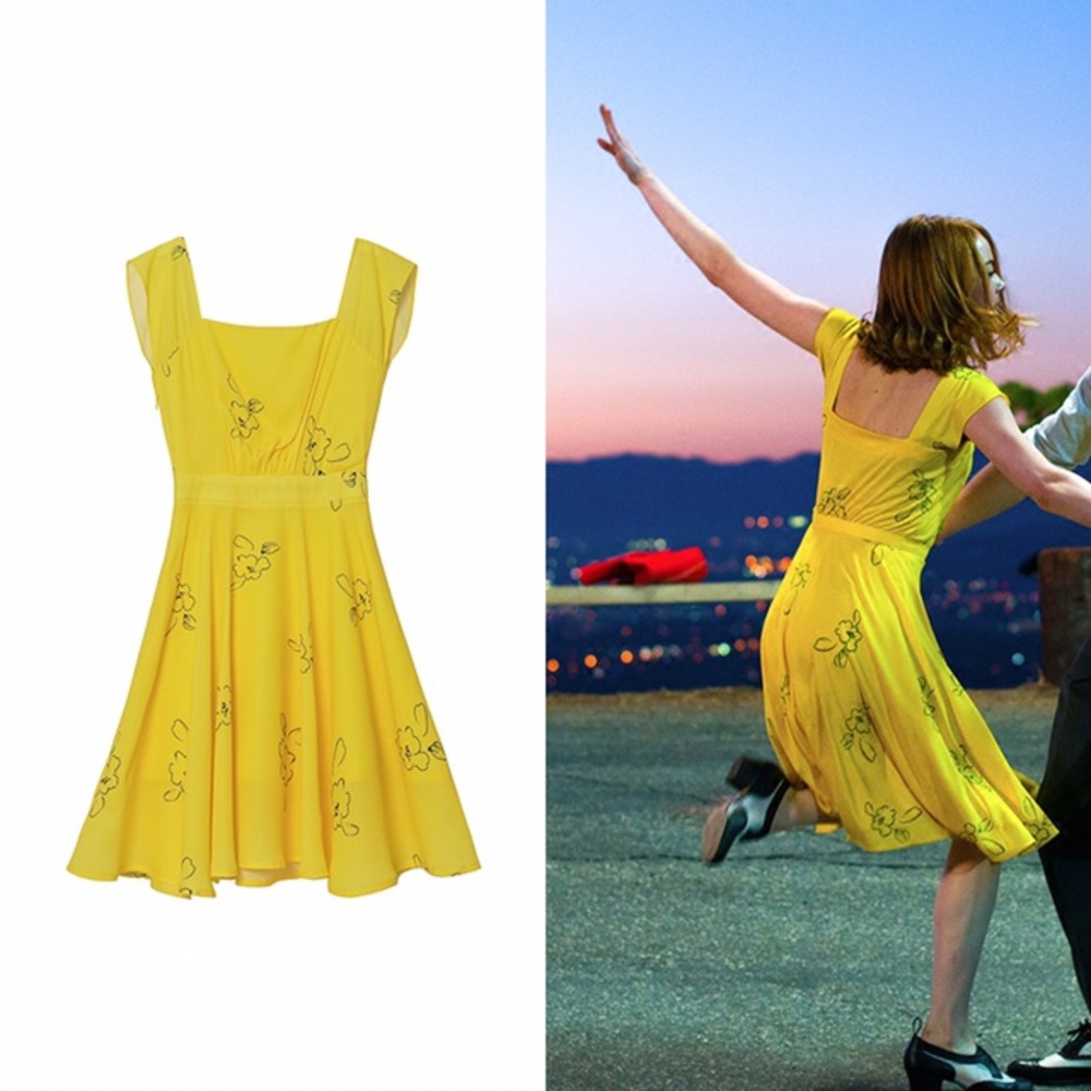 La La Land Movie Mia Yellow Dress